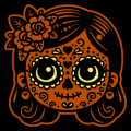 Cute Day of the Dead Girl 01