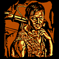 walking dead daryl stencil