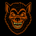 Vintage WereWolf Head