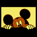 Mickey Peeking