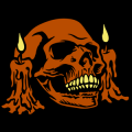Skull with Candles