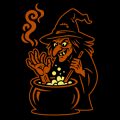 Witch with Cauldron