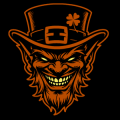 Evil Leprechaun Head