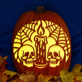 Skulls with Candle CO