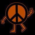 Walking Peace Sign