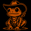 Frog with Cowboy Hat