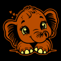 Cute Baby Elephant