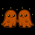 Ghost Couple Holding Hands