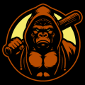Gorilla with Bat