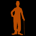 Charlie Chaplin Silhouette