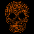 Flower Skull 01