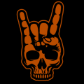 Rockers Hand Skull