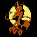 Devil Woman Pin Up