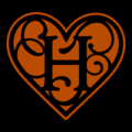 Heart Script Letter H 01