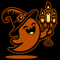 Ghost with Candles