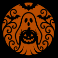 Ghost Holding Pumpkin 01