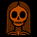Folk Art Skeleton Woman