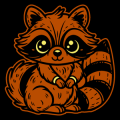 Cute Racoon 01
