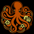 Octopus with Flowers