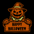 Scarecrow Happy Halloween 02