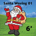 Santa Waving 01 6ft