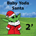Baby Yoda Santa 2ft