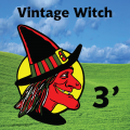 Vintage Witch 3 Foot