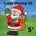 Santa Waving 02 5ft