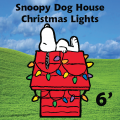 Snoopy Dog House Christmas Lights 6ft