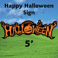 Happy Halloween Sign 5ft