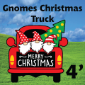Christmas Gnomes Truck 4ft