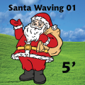 Santa Waving 01 5ft