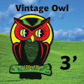 Vintage Owl 01 3 Foot