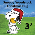 Snoopy Woodstock Christmas Hug 3ft