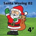 Santa Waving 02 4ft