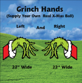 Grinch Hands without X-MAS Ball