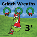 Grinch Wreaths 3ft