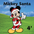 Mickey Santa 4ft