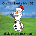 Olaf in Santa Hat 02