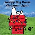 Snoopy Dog House Christmas Lights 4ft